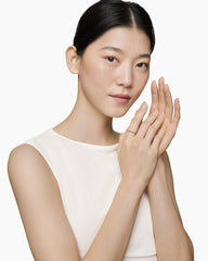 Cable Collectibles® Stack Ring in 18K Yellow Gold with Pavé Emeralds, 2mm