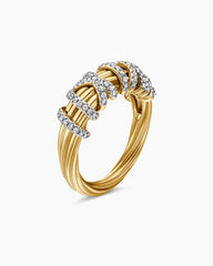 Helena Ring in 18K Yellow Gold with Diamonds, 7.7mm