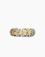 Helena Ring in 18K Yellow Gold with Diamonds, 7.7mm