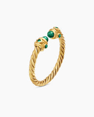 Renaissance® Ring in 18K Yellow Gold with Emeralds, 2.3mm