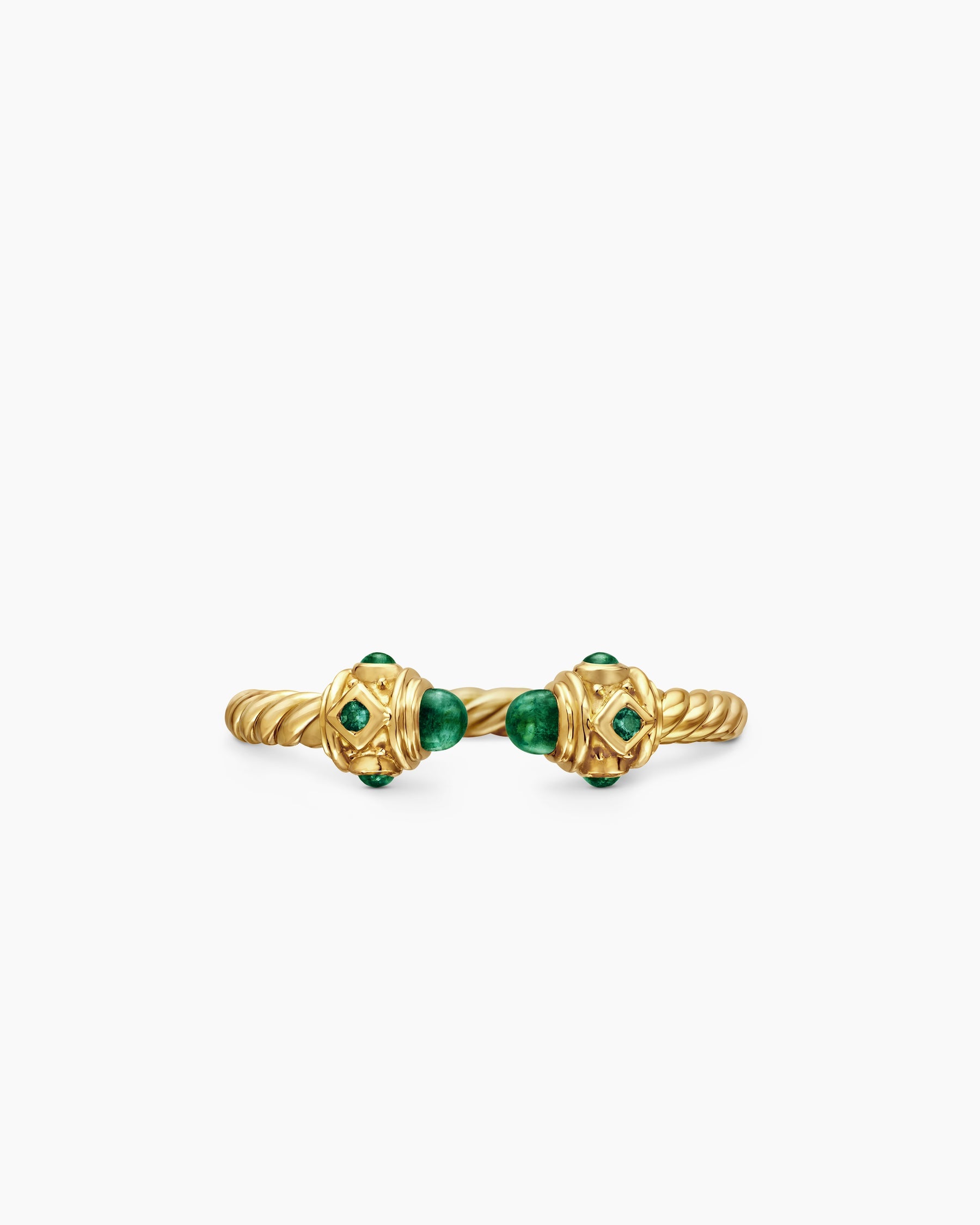 Renaissance® Ring in 18K Yellow Gold with Emeralds, 2.3mm