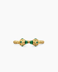 Renaissance® Ring in 18K Yellow Gold with Emeralds, 2.3mm
