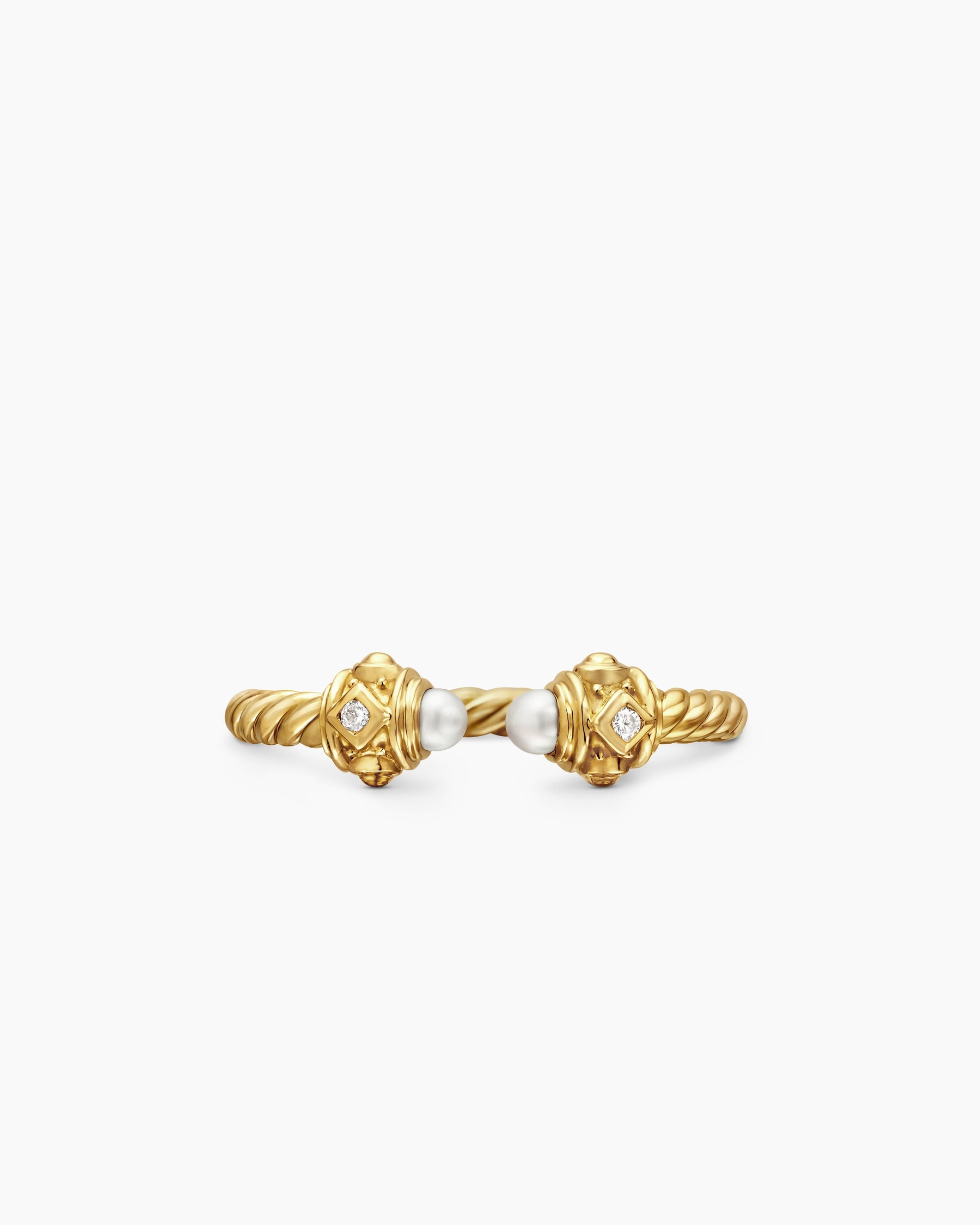 Renaissance® Ring in 18K Yellow Gold with Pearls and Diamonds, 2.3mm