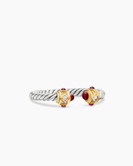 Renaissance® Ring in Sterling Silver with 14K Yellow Gold, Rhodolite Garnet and Diamonds, 2.3mm
