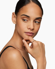 Renaissance® Ring in Sterling Silver with 14K Yellow Gold, Gold Domes and Diamonds, 2.3mm