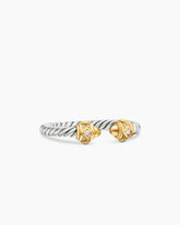 Renaissance® Ring in Sterling Silver with 14K Yellow Gold, Gold Domes and Diamonds, 2.3mm