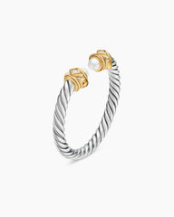Renaissance® Ring in Sterling Silver with 14K Yellow Gold, Pearls and Diamonds, 2.3mm