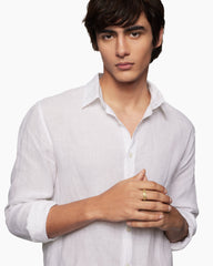 Waves Band Ring in 18K Yellow Gold, 7mm