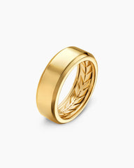 Streamline® Beveled Band Ring in 18K Yellow Gold, 8.5mm