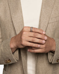 Streamline® Beveled Band Ring in 18K Rose Gold with Cognac Diamonds, 8.5mm