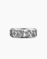 Streamline® Band Ring in Sterling Silver with Fused Meteorite, 8.5mm