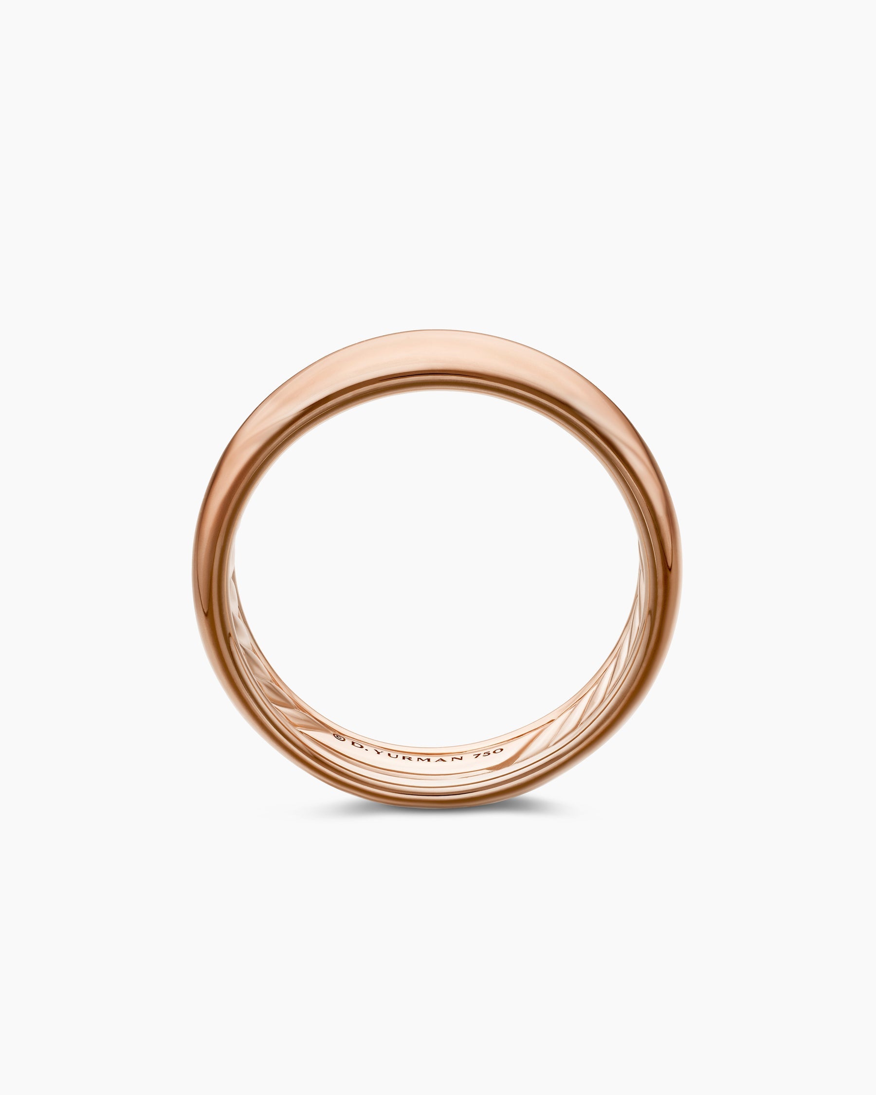 DY Classic Band Ring in 18K Rose Gold, 6mm