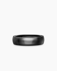 DY Classic Band Ring in Black Titanium, 6mm