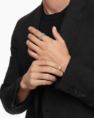 Armory® Two Row Band Ring in Sterling Silver, 9.5mm