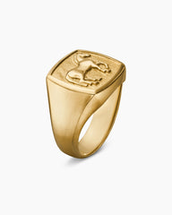 Petrvs® Horse Pinky Ring in 18K Yellow Gold, 14.8mm