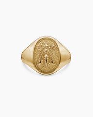 Petrvs® Bee Pinky Ring in 18K Yellow Gold, 15.5mm