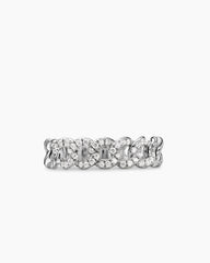 Belmont® Curb Link Band Ring in Sterling Silver with Diamonds, 5mm