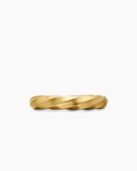 Cable Edge® Band Ring in 18K Yellow Gold, 4mm