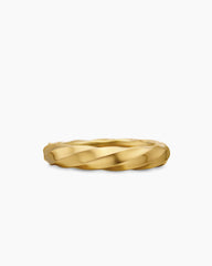 Cable Edge® Band Ring in 18K Yellow Gold, 4mm