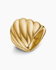 Sculpted Cable Ring in 18K Yellow Gold, 20mm