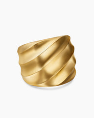 Cable Edge® Saddle Ring in 18K Yellow Gold, 18.8mm