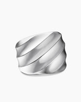 Cable Edge® Saddle Ring in Sterling Silver, 18.8mm