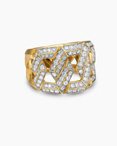 Carlyle™ Ring in 18K Yellow Gold with Diamonds, 16mm