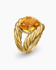 Marbella Ring in 18K Yellow Gold with Citrine, 20mm