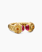 Renaissance® Color Ring in 18K Yellow Gold with Rubellite and Madeira Citrine, 9.9mm