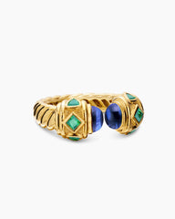 Renaissance® Color Ring in 18K Yellow Gold with Tanzanite and Tsavorites, 9.9mm