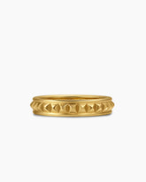 Pyramid Band Ring in 18K Yellow Gold, 4mm