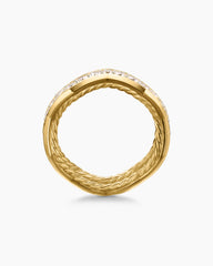 Zig Zag Stax™ Ring in 18K Yellow Gold with Diamonds, 5mm