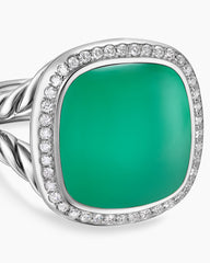 Albion® Ring in Sterling Silver with Lagoon Orchid and Diamonds, 15mm