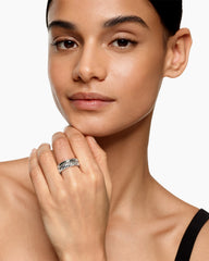 DY Mercer® Two Row Ring in Sterling Silver, 8mm