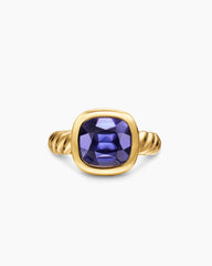 DY Mercer® Color Stone Ring in 18K Yellow Gold with Iolite, 10mm
