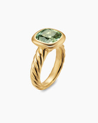 DY Mercer® Color Stone Ring in 18K Yellow Gold with Prasiolite, 10mm