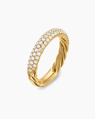 DY Mercer® Pavé Band Ring in 18K Yellow Gold with Diamonds, 3.7mm