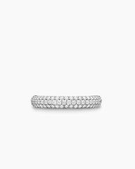 DY Mercer® Pavé Band Ring in Sterling Silver with Diamonds, 3.7mm
