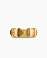 Pyramid Band Ring in 18K Yellow Gold, 9mm