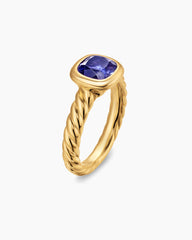 DY Mercer® Color Stone Ring in 18K Yellow Gold with Iolite, 7mm