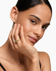 DY Mercer® Color Stone Ring in 18K Yellow Gold with Prasiolite, 7mm