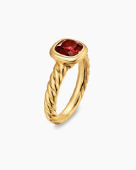 DY Mercer® Color Stone Ring in 18K Yellow Gold with Rhodolite Garnet, 7mm