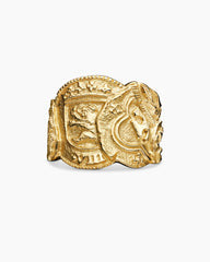 Shipwreck Signet Ring in 18K Yellow Gold, 24mm