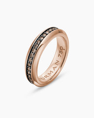 Streamline® Band Ring in 18K Rose Gold with Cognac Diamonds, 6mm