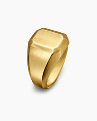 Streamline® Signet Ring in 18K Yellow Gold, 17mm