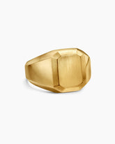 Streamline® Signet Ring in 18K Yellow Gold, 17mm