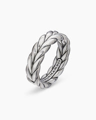 Chevron Band Ring in Sterling Silver, 6mm