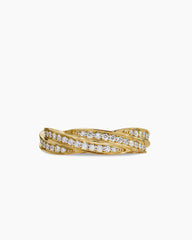 DY Helios™ Band Ring in 18K Yellow Gold with Diamonds, 6mm