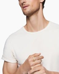 DY Helios™ Band Ring in 18K Yellow Gold with Diamonds, 6mm