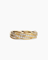 DY Helios™ Band Ring in 18K Yellow Gold with Diamonds, 6mm